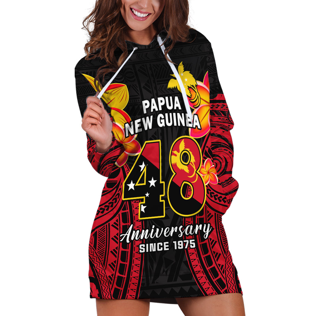 Personalised Independence PNG Hoodie Dress Papua New Guinea Since 1975 - Wonder Print Shop