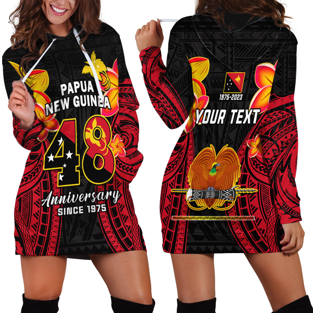 Personalised Independence PNG Hoodie Dress Papua New Guinea Since 1975 - Wonder Print Shop
