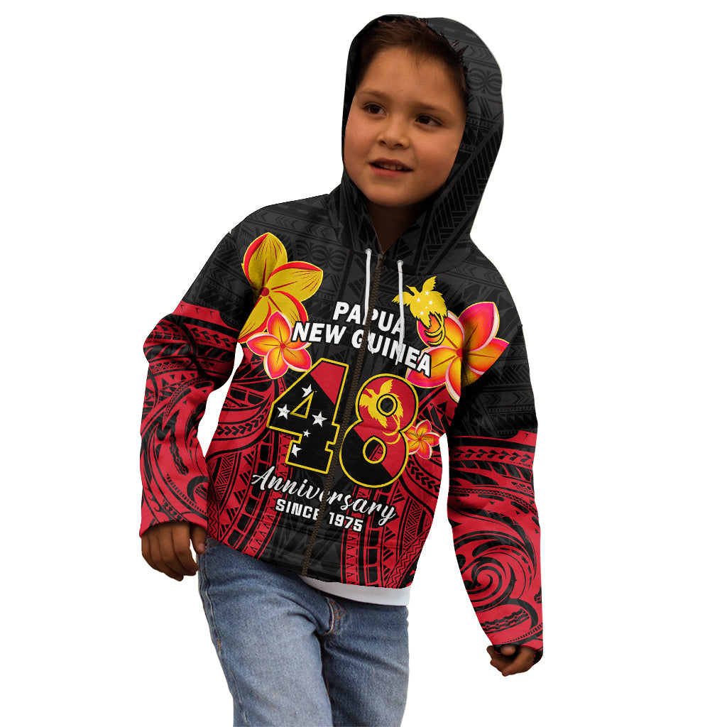 Personalised Independence PNG Kid Hoodie Papua New Guinea Since 1975 - Wonder Print Shop