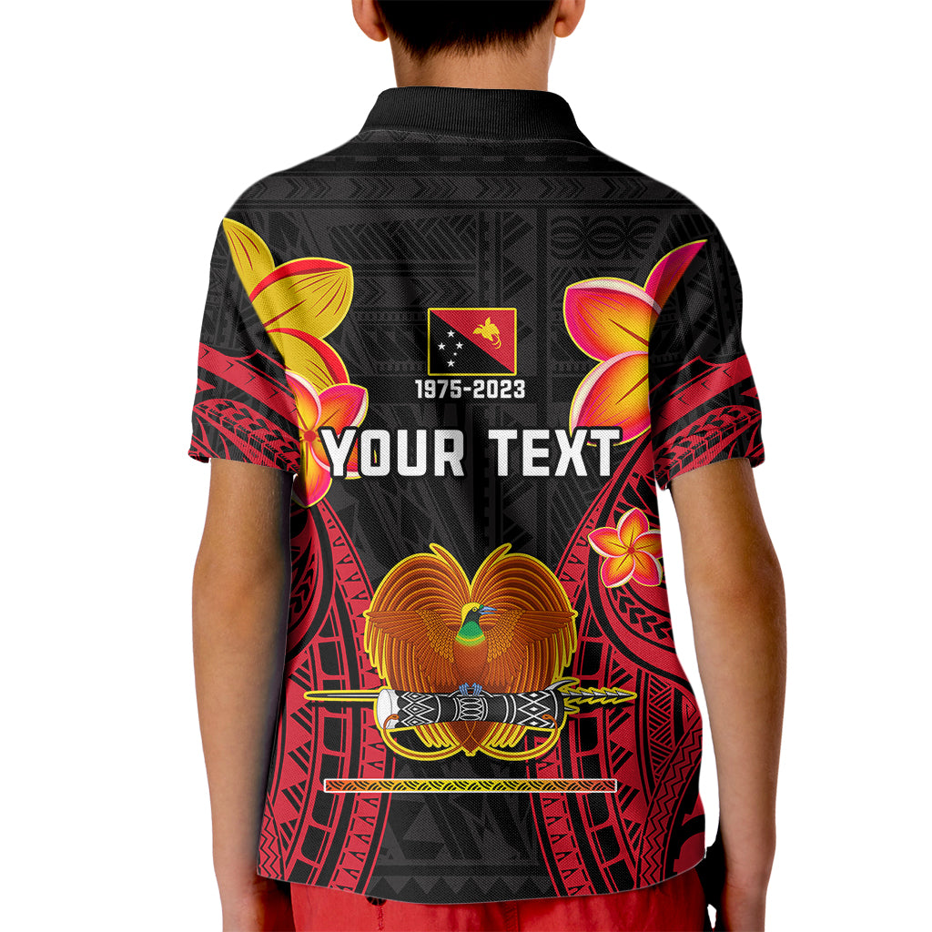 Personalised Independence PNG Kid Polo Shirt Papua New Guinea Since 1975 - Wonder Print Shop
