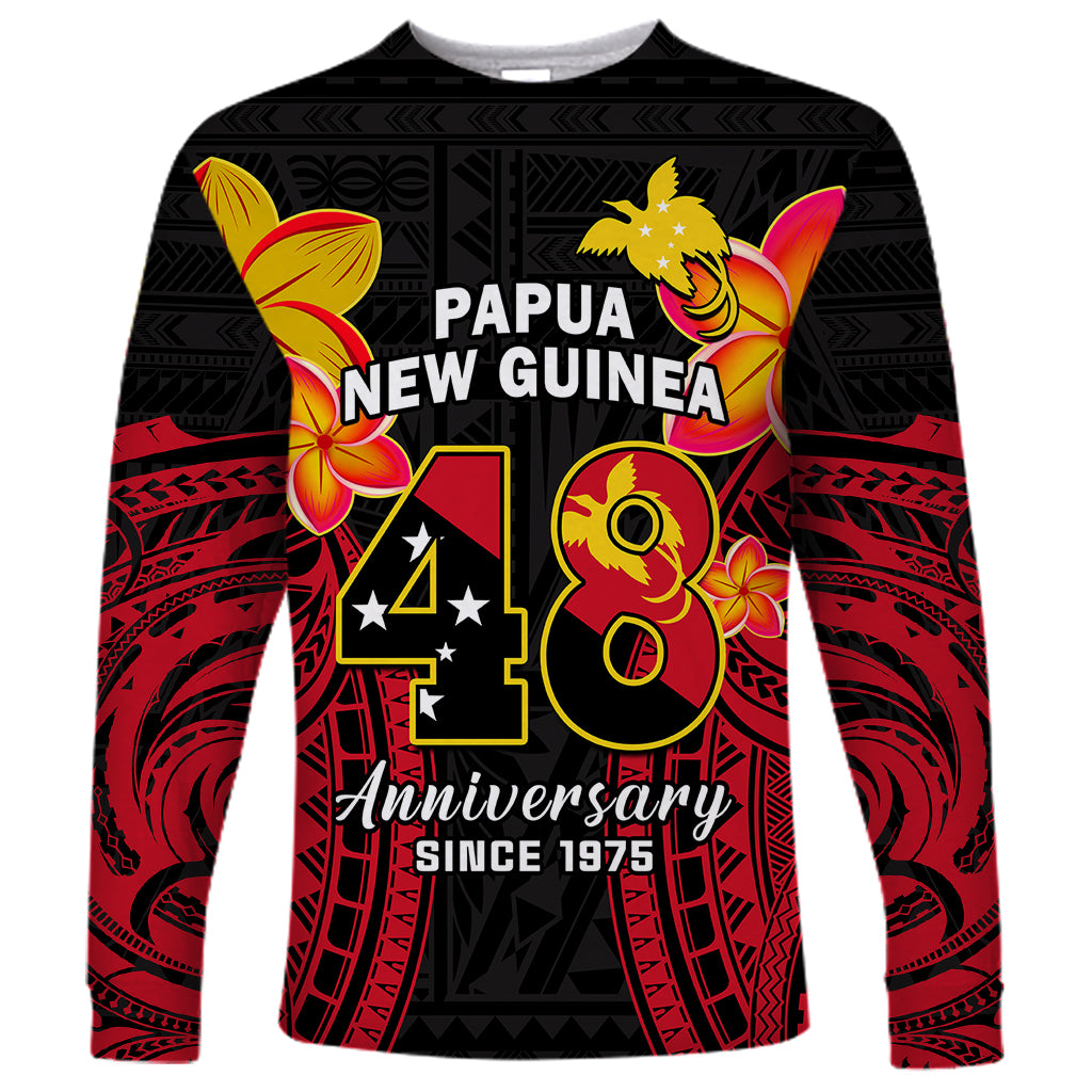 Personalised Independence PNG Long Sleeve Shirt Papua New Guinea Since 1975 - Wonder Print Shop
