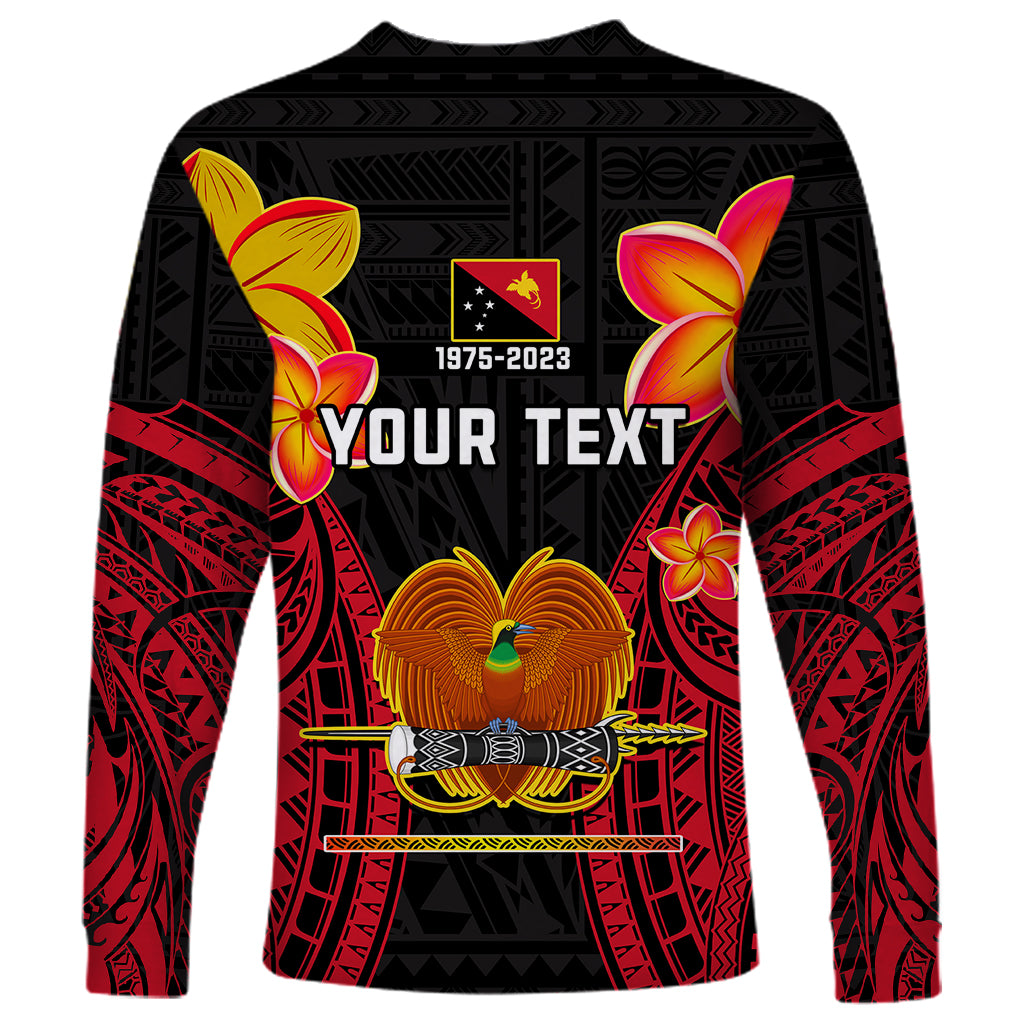 Personalised Independence PNG Long Sleeve Shirt Papua New Guinea Since 1975 - Wonder Print Shop