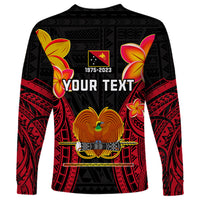 Personalised Independence PNG Long Sleeve Shirt Papua New Guinea Since 1975 - Wonder Print Shop