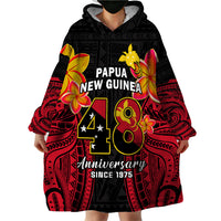 Personalised Independence PNG Wearable Blanket Hoodie Papua New Guinea Since 1975 - Wonder Print Shop