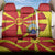 Macedonia National Day Back Car Seat Cover Makedonija Flag Curves Style