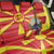Macedonia National Day Back Car Seat Cover Makedonija Flag Curves Style