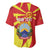 Macedonia National Day Baseball Jersey Makedonija Flag Curves Style