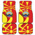 Macedonia National Day Car Mats Makedonija Flag Curves Style