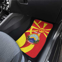 Macedonia National Day Car Mats Makedonija Flag Curves Style