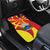 Macedonia National Day Car Mats Makedonija Flag Curves Style