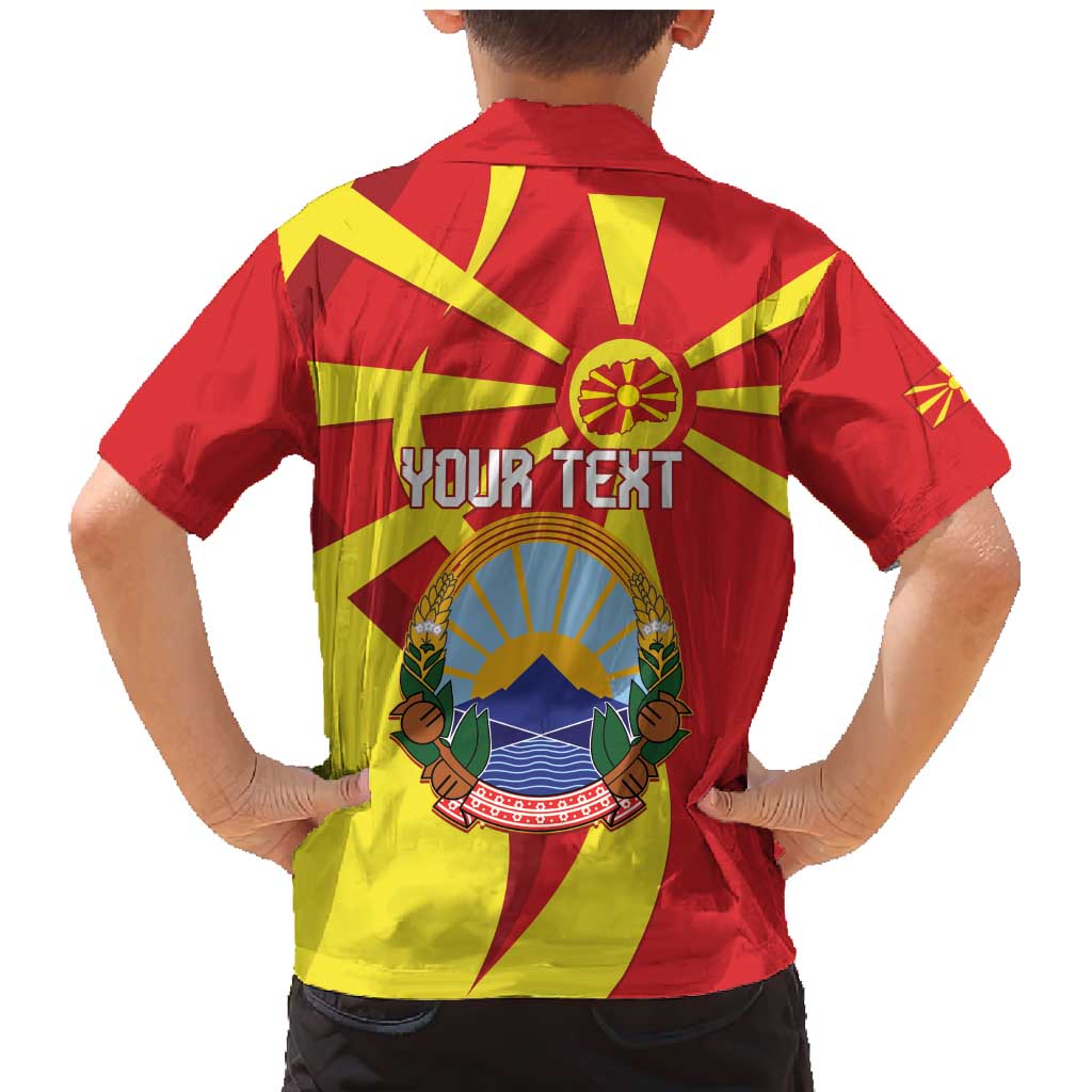 Macedonia National Day Family Matching Mermaid Dress and Hawaiian Shirt Makedonija Flag Curves Style