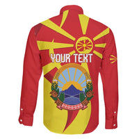 Macedonia National Day Family Matching Tank Maxi Dress and Hawaiian Shirt Makedonija Flag Curves Style