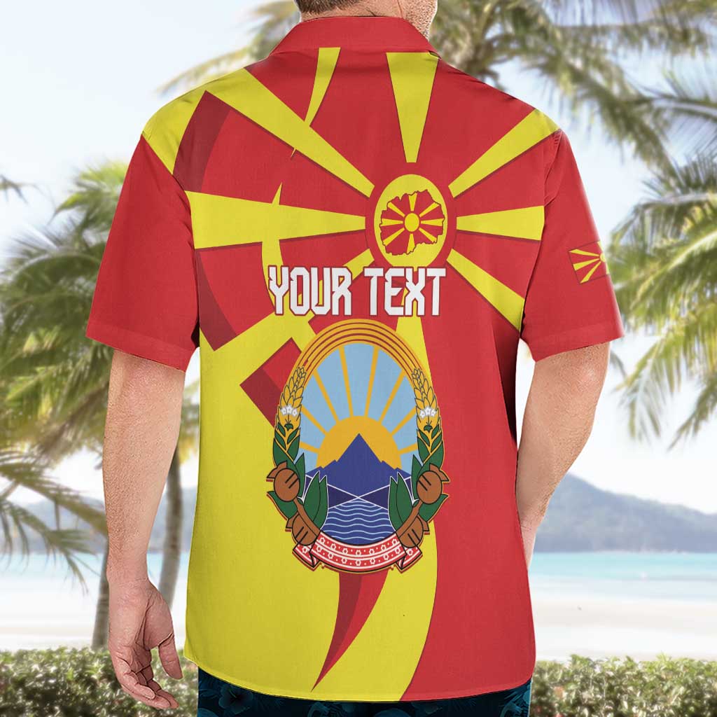 Macedonia National Day Hawaiian Shirt Makedonija Flag Curves Style
