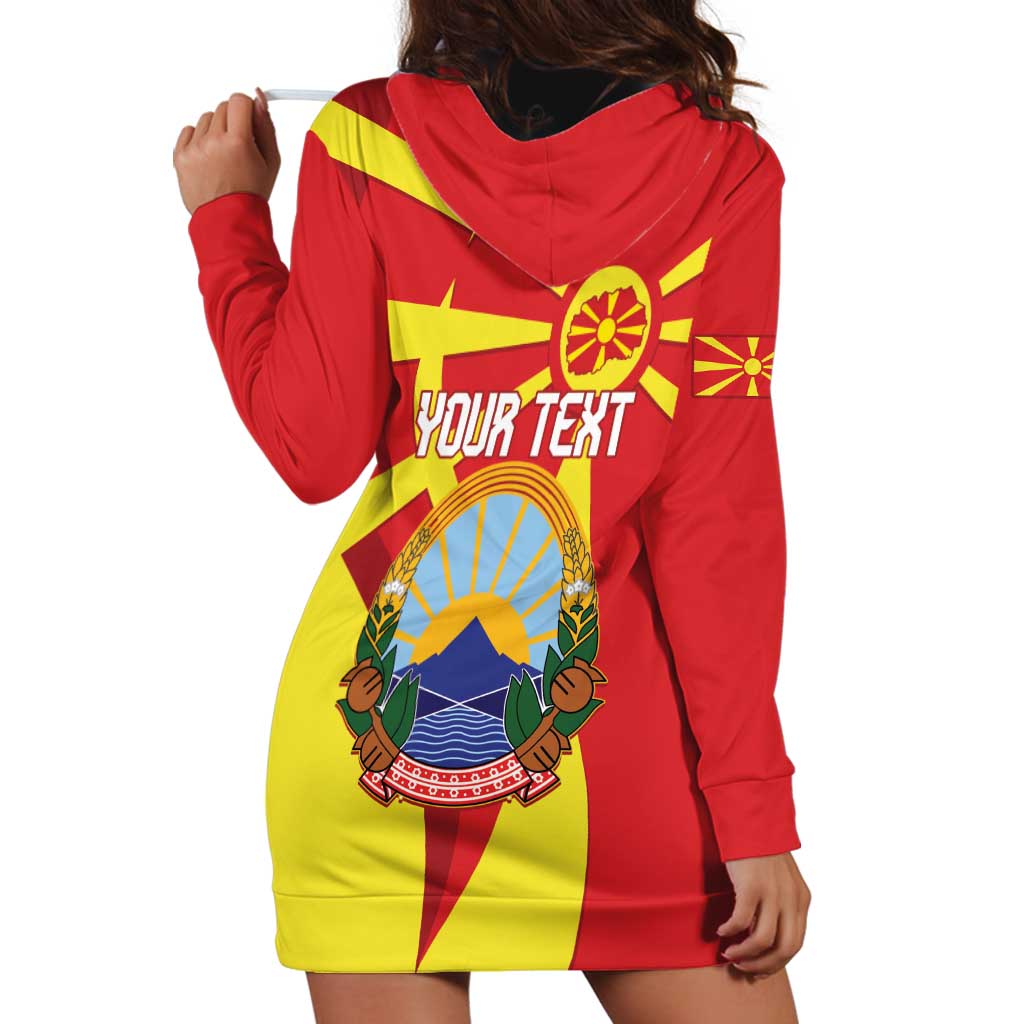 Macedonia National Day Hoodie Dress Makedonija Flag Curves Style