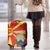 Macedonia National Day Luggage Cover Makedonija Flag Curves Style