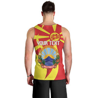 Macedonia National Day Men Tank Top Makedonija Flag Curves Style