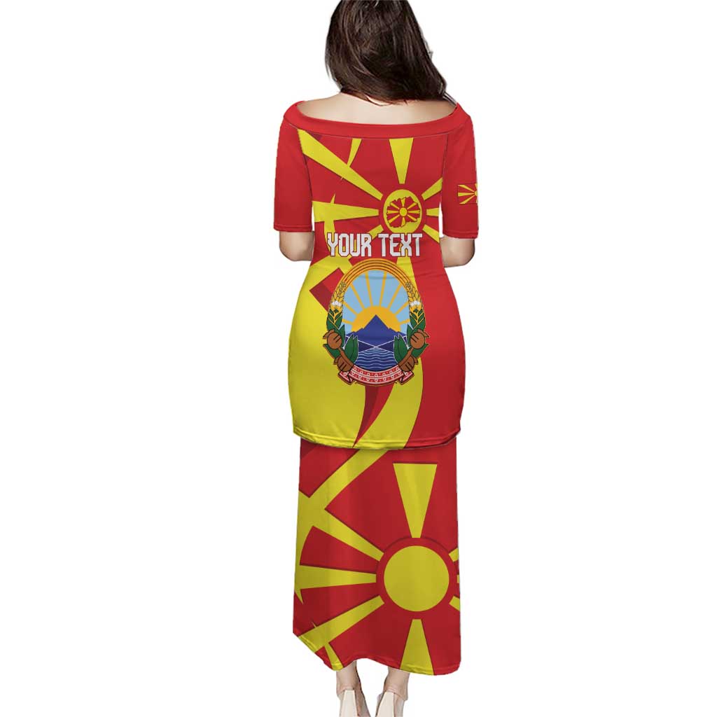 Macedonia National Day Puletasi Makedonija Flag Curves Style