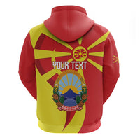 Macedonia National Day Zip Hoodie Makedonija Flag Curves Style