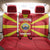 Custom Macedonia Football Back Car Seat Cover Risovi Napred Makedonija