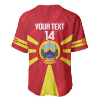Custom Macedonia Football Baseball Jersey Risovi Napred Makedonija