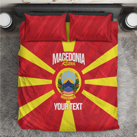 Custom Macedonia Football Bedding Set Risovi Napred Makedonija