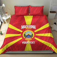 Custom Macedonia Football Bedding Set Risovi Napred Makedonija