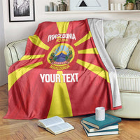 Custom Macedonia Football Blanket Risovi Napred Makedonija