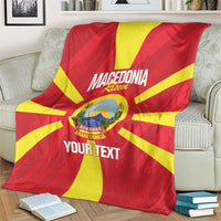 Custom Macedonia Football Blanket Risovi Napred Makedonija