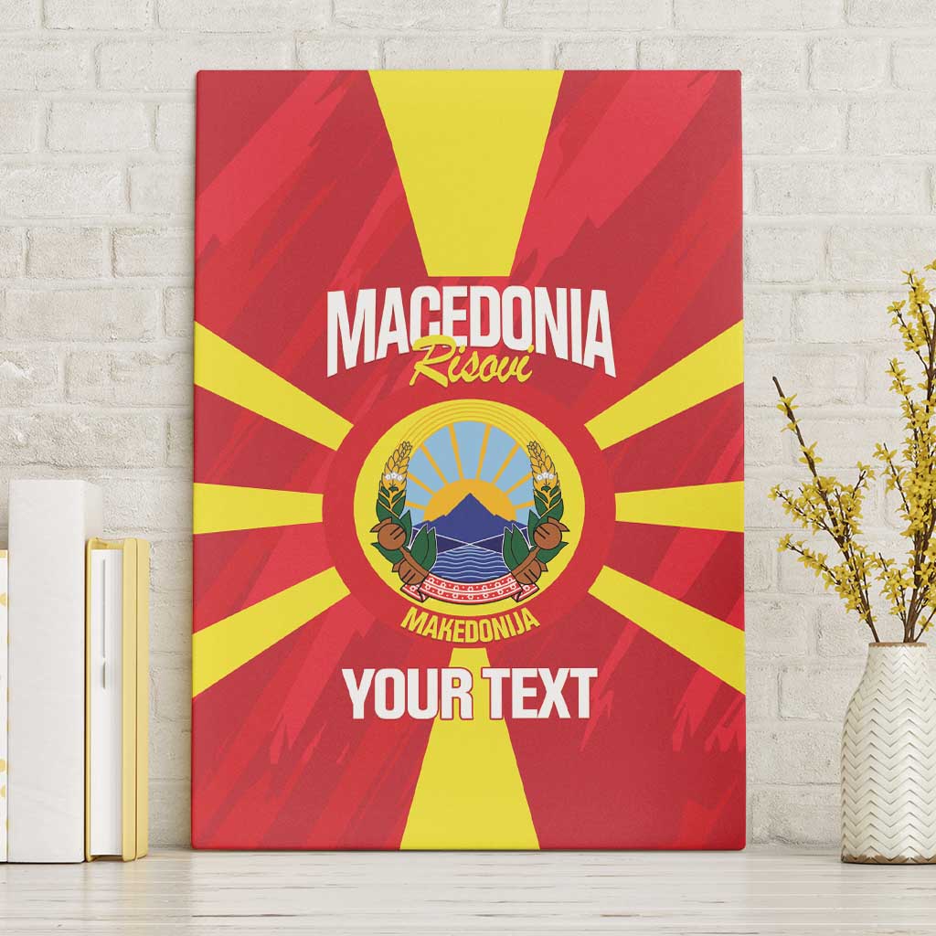 Custom Macedonia Football Canvas Wall Art Risovi Napred Makedonija