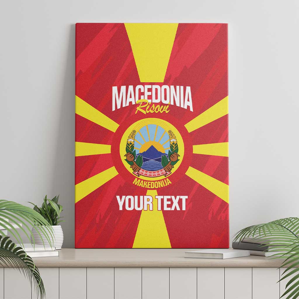 Custom Macedonia Football Canvas Wall Art Risovi Napred Makedonija