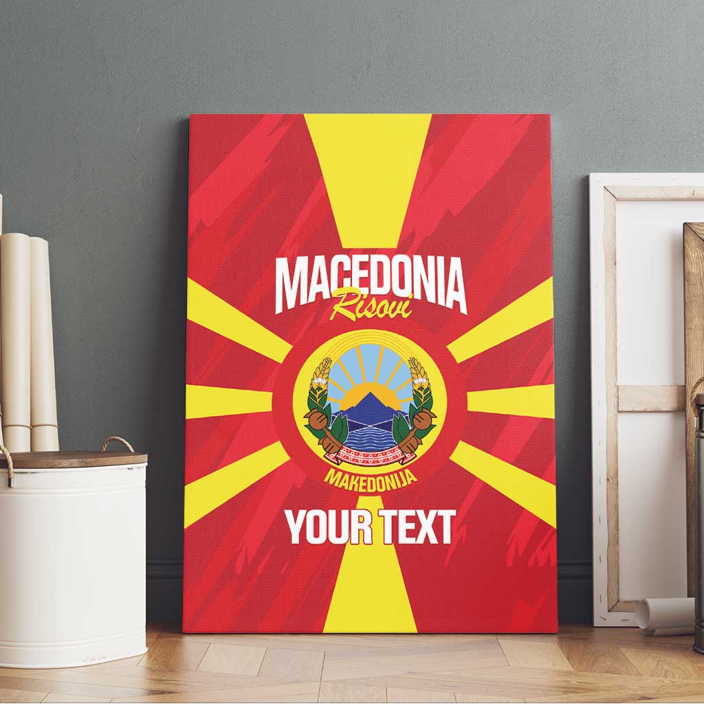 Custom Macedonia Football Canvas Wall Art Risovi Napred Makedonija