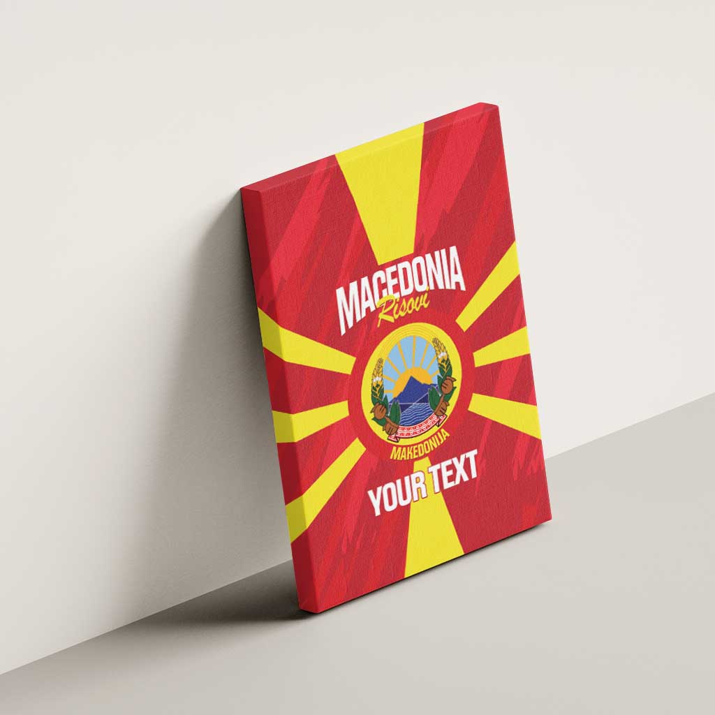 Custom Macedonia Football Canvas Wall Art Risovi Napred Makedonija