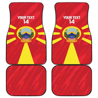 Custom Macedonia Football Car Mats Risovi Napred Makedonija