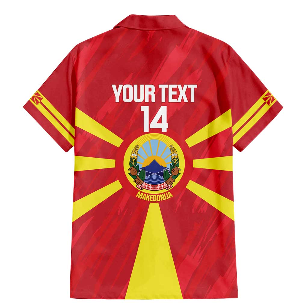 Custom Macedonia Football Family Matching Mermaid Dress and Hawaiian Shirt Risovi Napred Makedonija