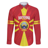 Custom Macedonia Football Family Matching Short Sleeve Bodycon Dress and Hawaiian Shirt Risovi Napred Makedonija