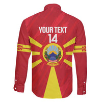 Custom Macedonia Football Family Matching Short Sleeve Bodycon Dress and Hawaiian Shirt Risovi Napred Makedonija