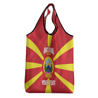 Custom Macedonia Football Grocery Bag Risovi Napred Makedonija