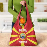 Custom Macedonia Football Grocery Bag Risovi Napred Makedonija