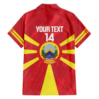 Custom Macedonia Football Hawaiian Shirt Risovi Napred Makedonija