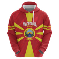 Custom Macedonia Football Hoodie Risovi Napred Makedonija