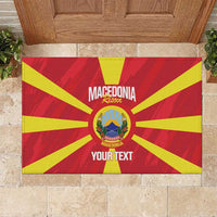 Custom Macedonia Football Rubber Doormat Risovi Napred Makedonija