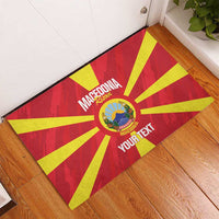 Custom Macedonia Football Rubber Doormat Risovi Napred Makedonija