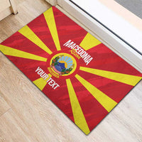 Custom Macedonia Football Rubber Doormat Risovi Napred Makedonija