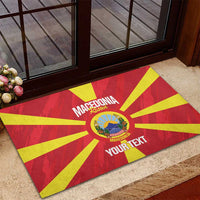 Custom Macedonia Football Rubber Doormat Risovi Napred Makedonija