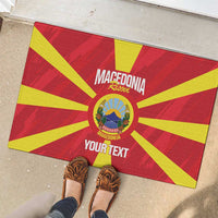 Custom Macedonia Football Rubber Doormat Risovi Napred Makedonija