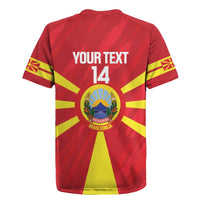 Custom Macedonia Football Rugby Jersey Risovi Napred Makedonija