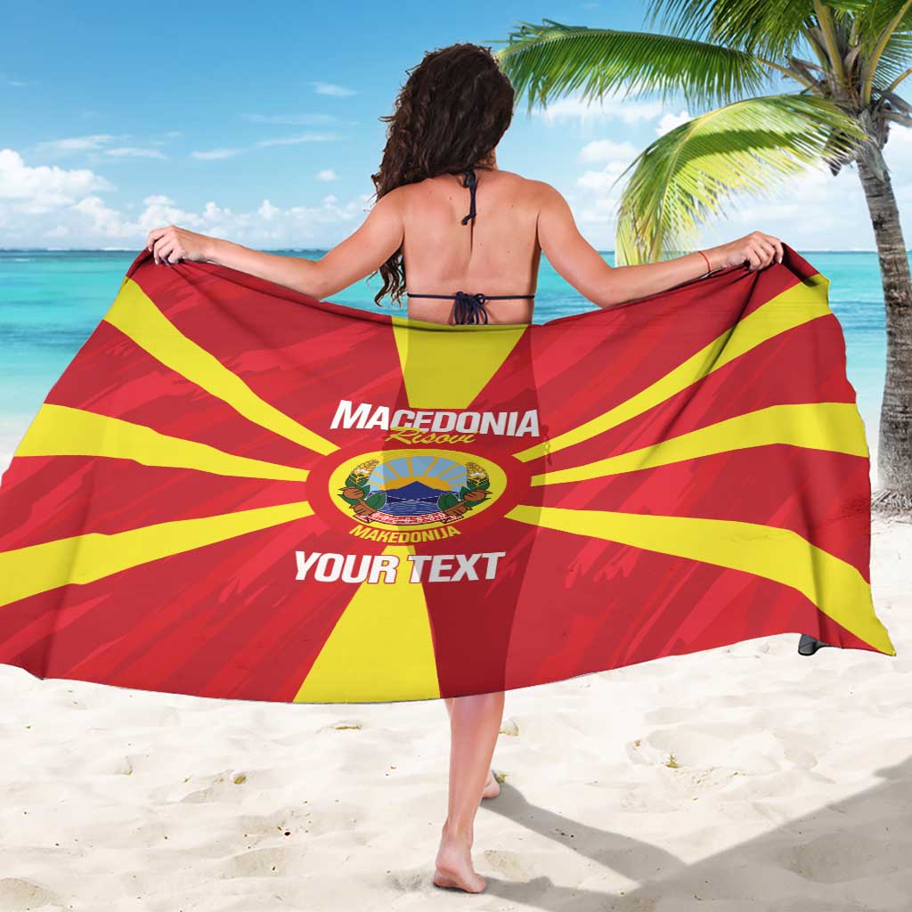 Custom Macedonia Football Sarong Risovi Napred Makedonija