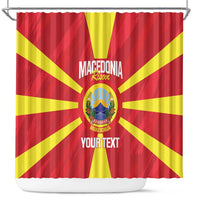 Custom Macedonia Football Shower Curtain Risovi Napred Makedonija