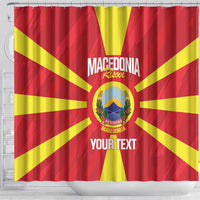 Custom Macedonia Football Shower Curtain Risovi Napred Makedonija
