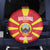 Custom Macedonia Football Spare Tire Cover Risovi Napred Makedonija